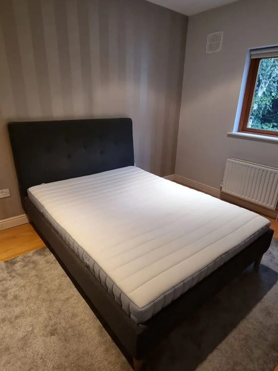 IKEA IDANAS King Size Bed Frame and Pocket Sprung Mattress