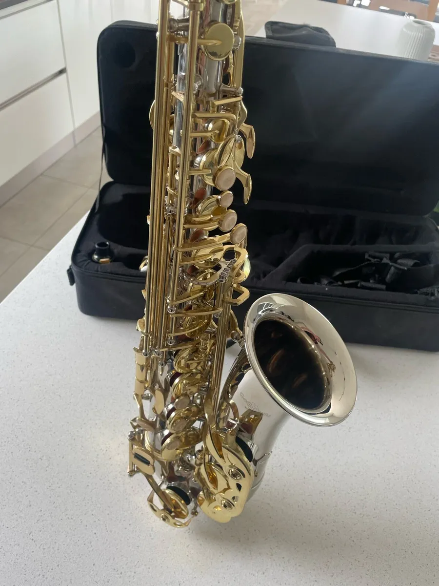 Alto Saxophone - Nickel & Gold - Image 2