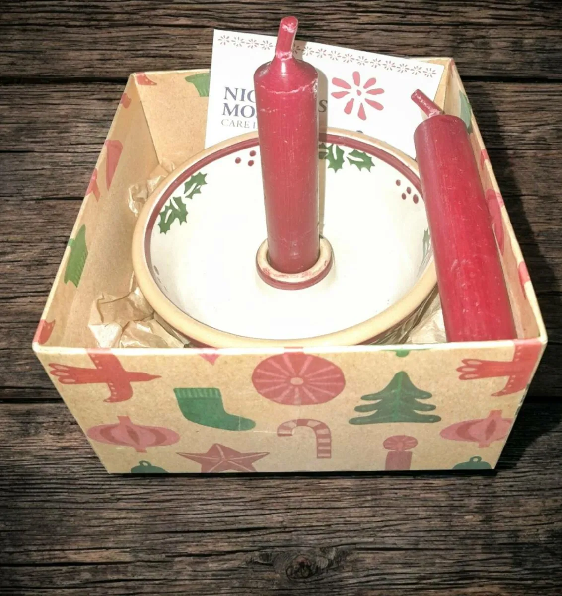 Nicholas Mosse candleholder in box - Image 1