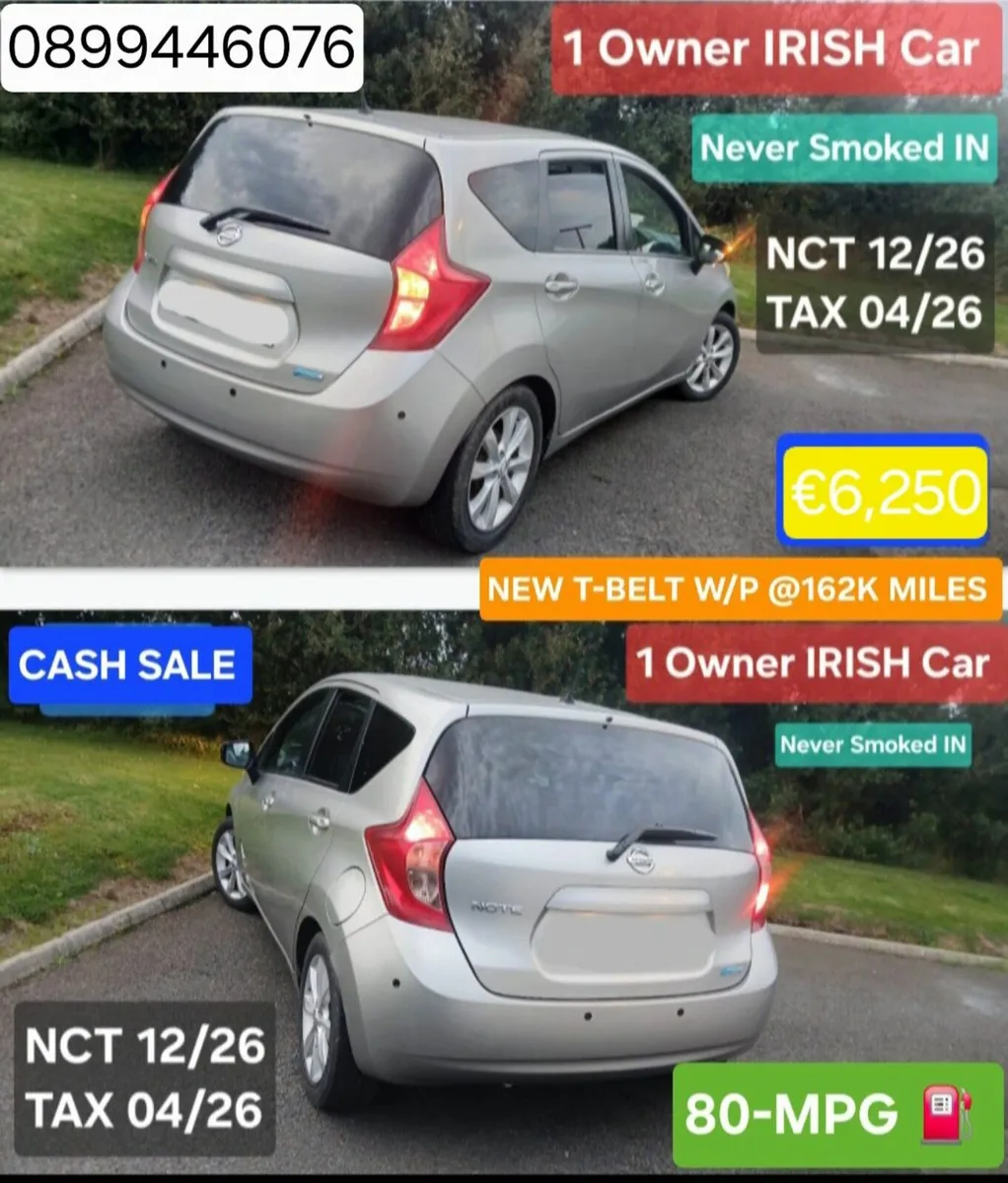 2015 Nissan Note 1.5d Nct 12/26 Tax 04/26. 80MPG - Image 2