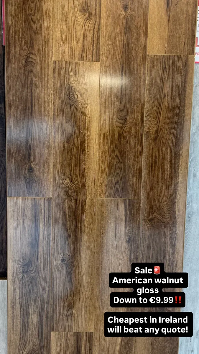 8mm Seattle grey gloss flooring - Image 2