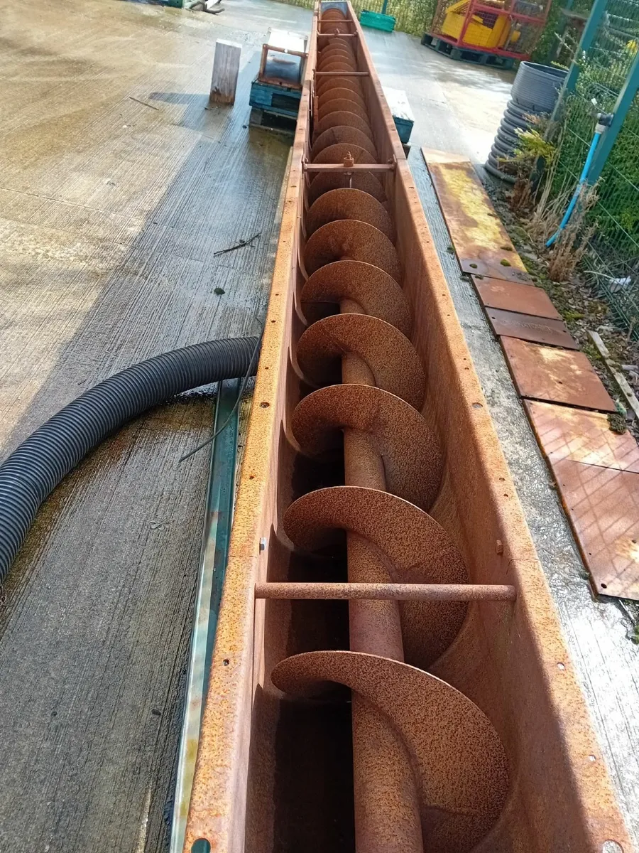 Screw Conveyor U Trough Auger 10m lg x 310mm wide - Image 4