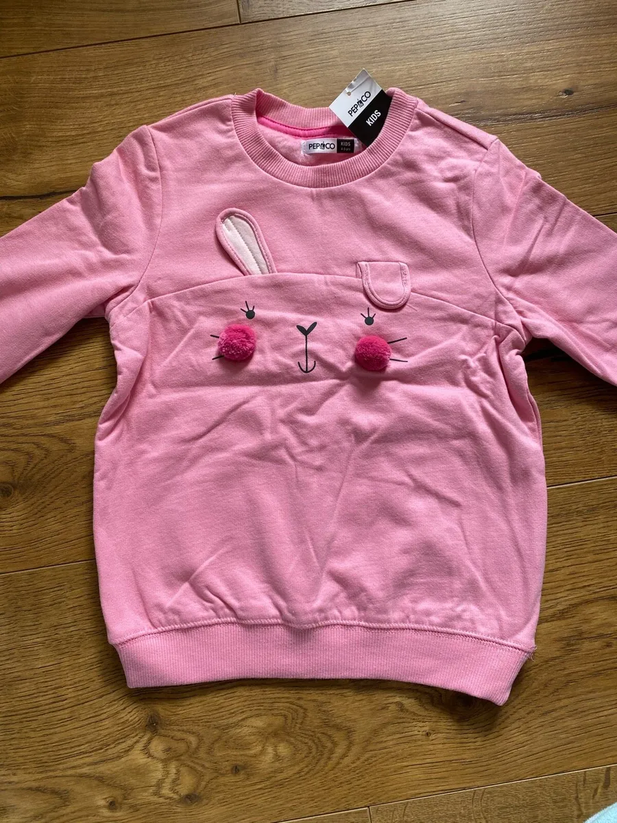 Brand New Pink Bunny Long Sleeve Jumper - Image 1