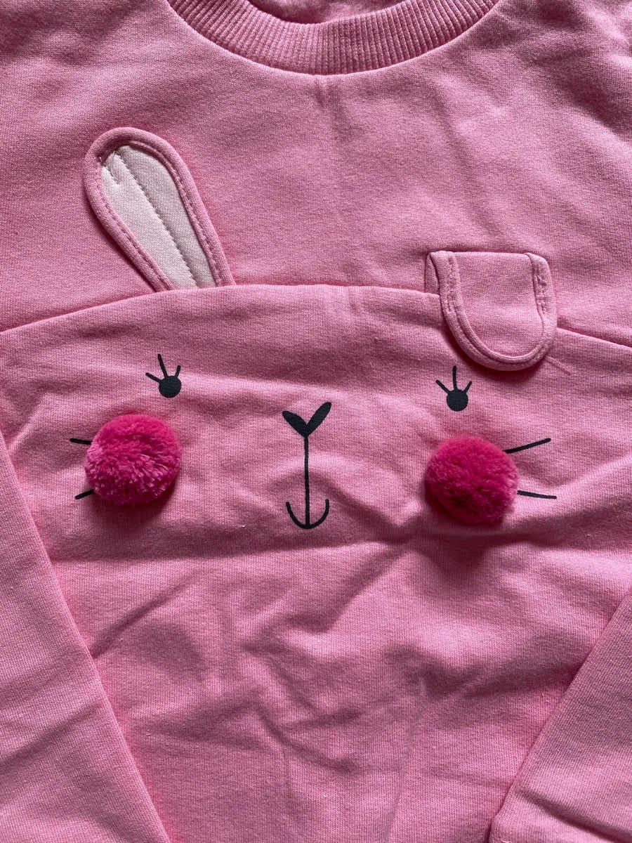 Brand New Pink Bunny Long Sleeve Jumper - Image 3
