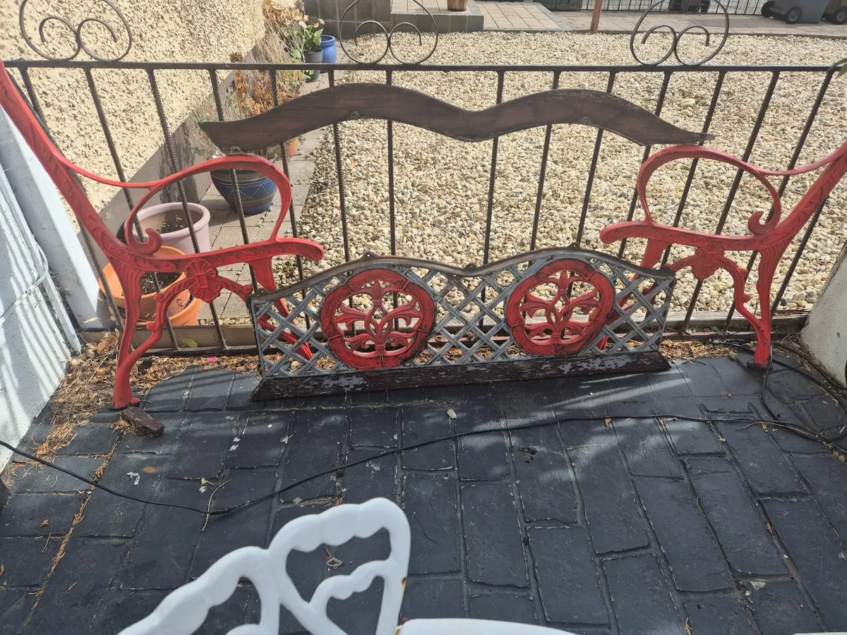 Vintage Antique Garden Seat - Image 1