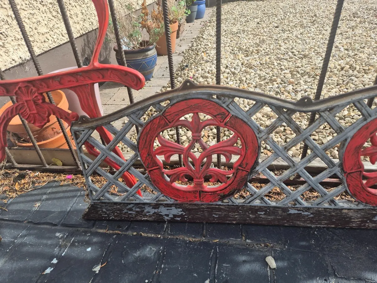 Vintage Antique Garden Seat - Image 3