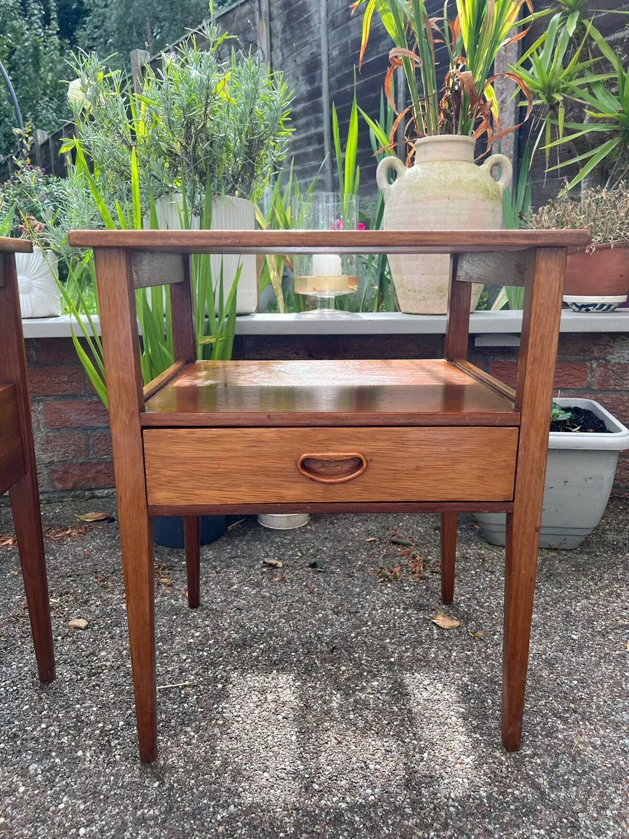 Mid century bedside tables - Image 2