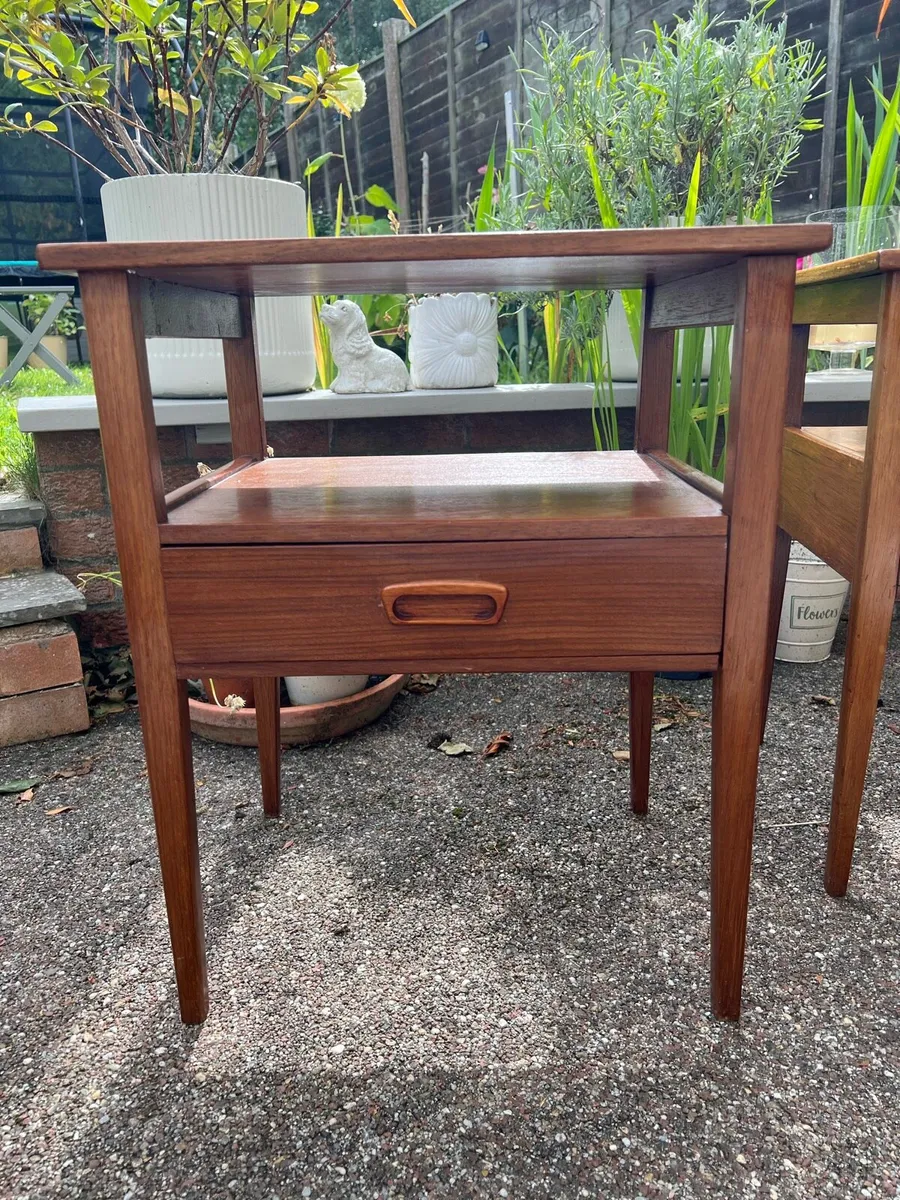 Mid century bedside tables - Image 3