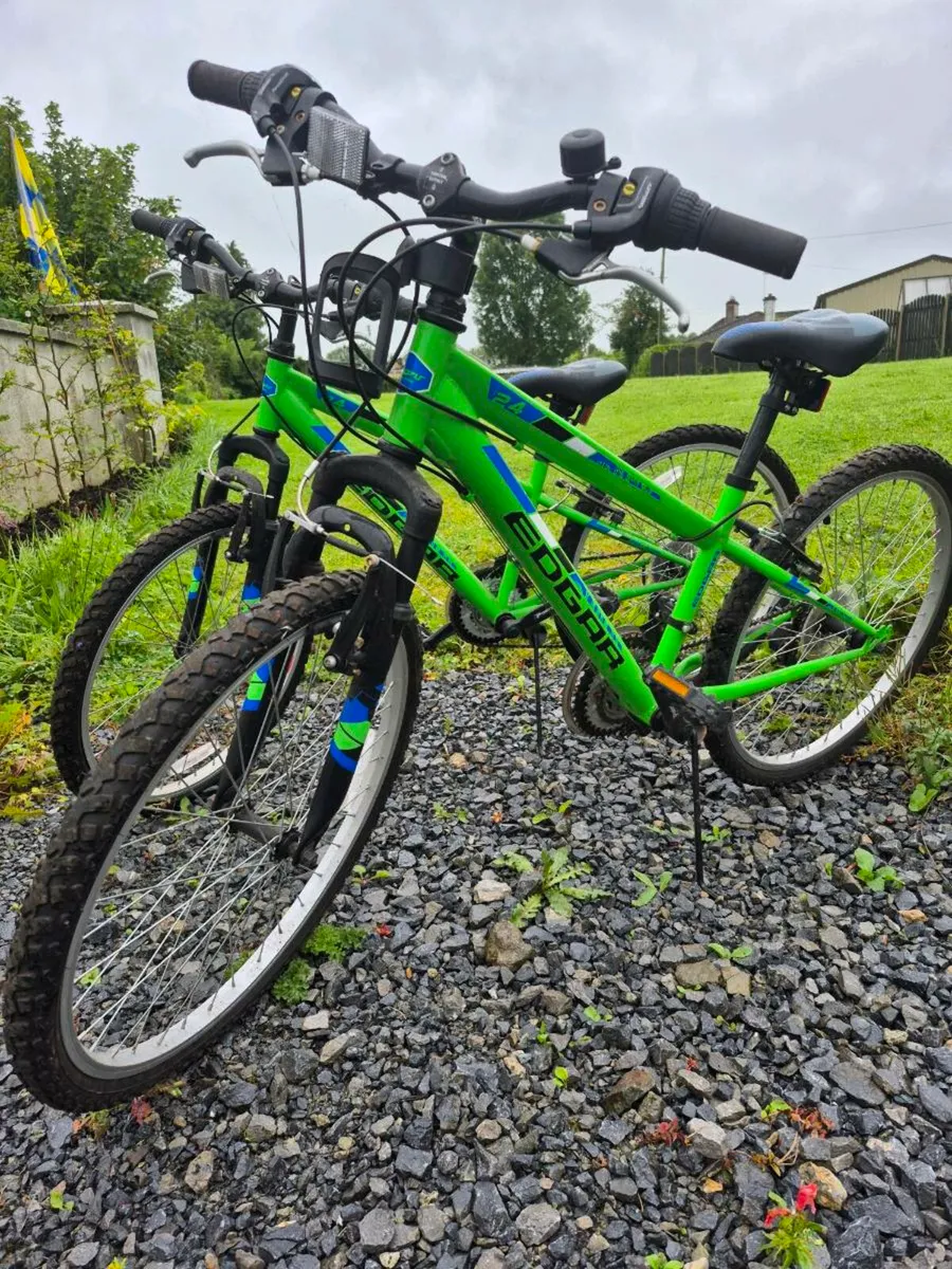Boy's 24" Edgar Green Mountain Bike x2 - Image 1