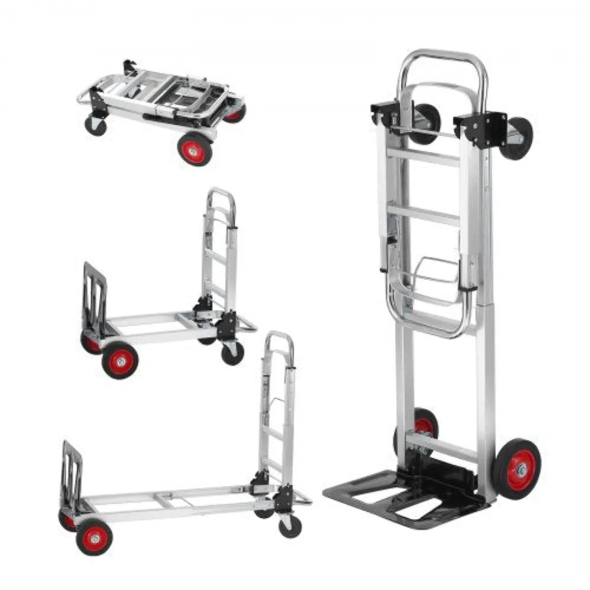 Aluminum Hand Truck, 2 in 1, 400 lbs Load Capacity