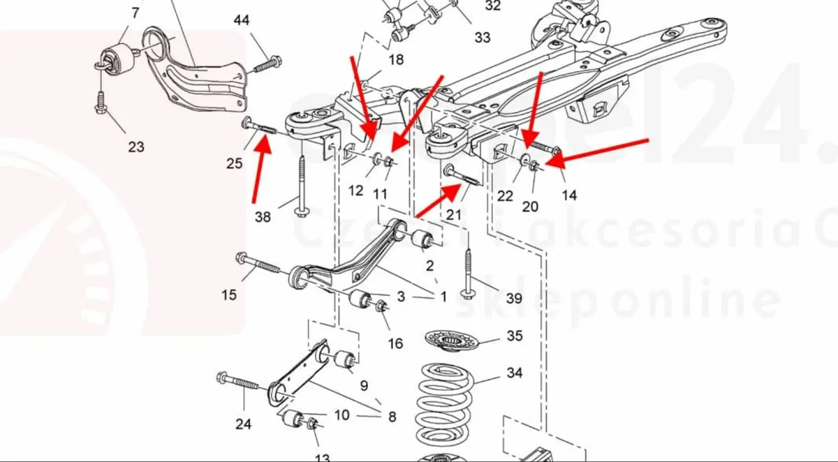 INSIGNIA A REAR SUSPENSION ADJUSTMENT 4 BOLT KIT - Image 3