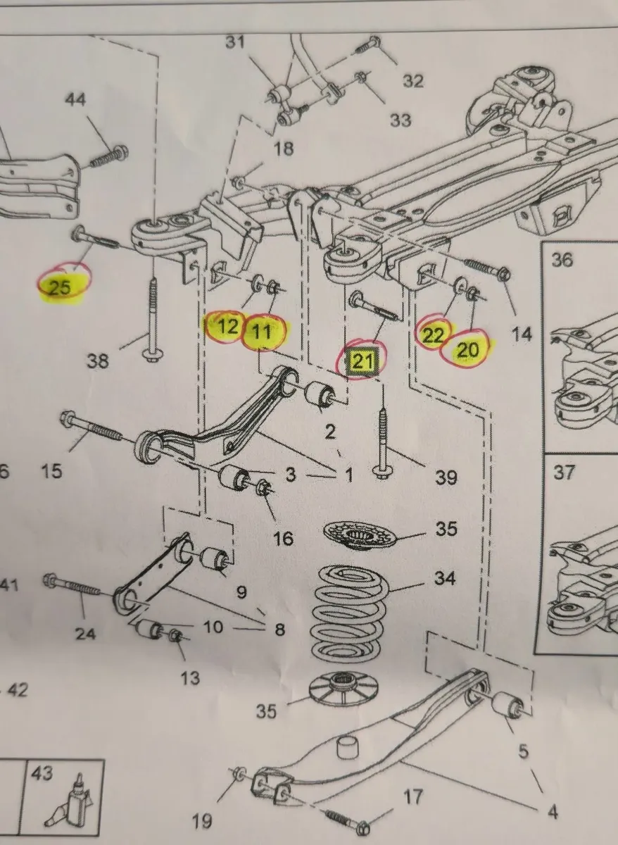 INSIGNIA A REAR SUSPENSION ADJUSTMENT 4 BOLT KIT - Image 4