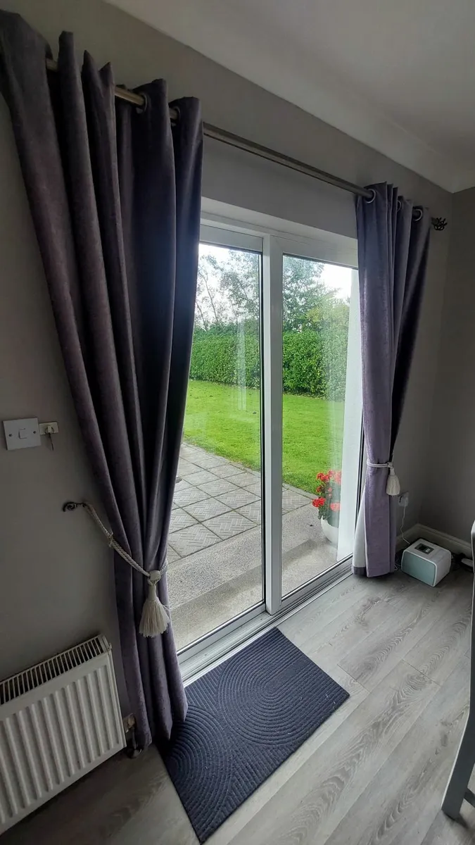 Curtains - Grey curtains with metal eylets - Image 1