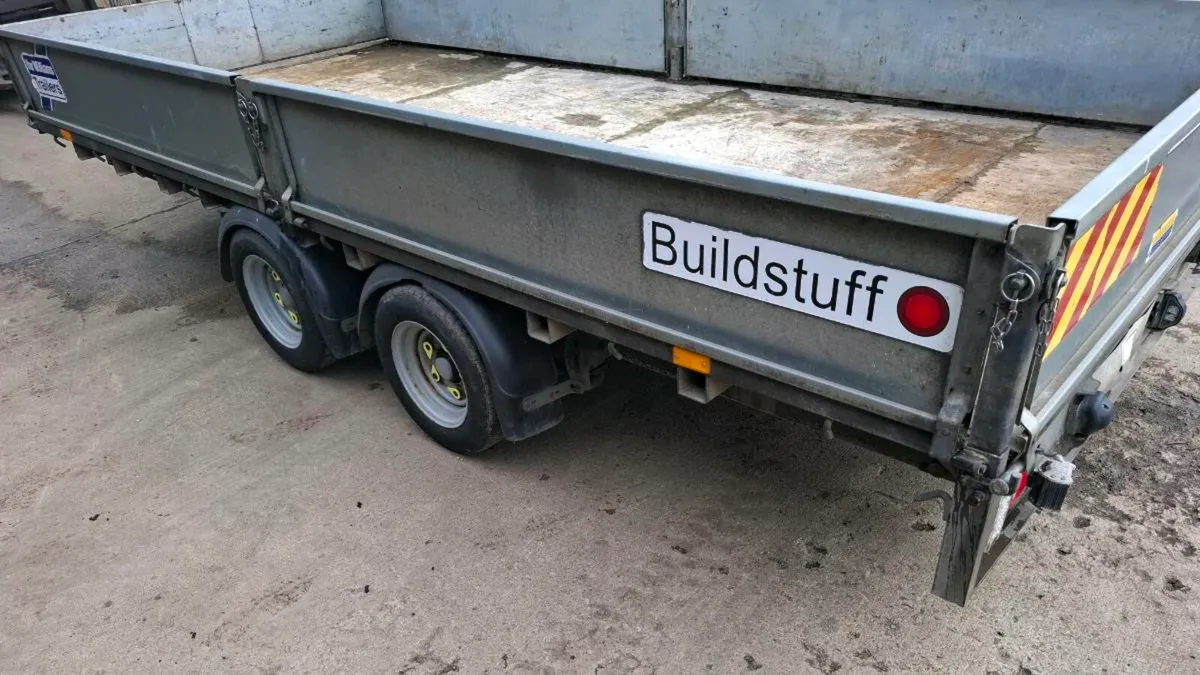 Ifor Williams 14x6'6 drop side trailer year 2017 - Image 1