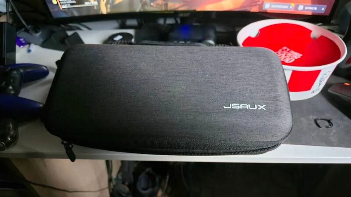 ROG Ally X w/JSAUX hard shell case, carry case and ROG charger dock - Image 4