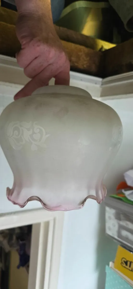 Vintage glass light shade