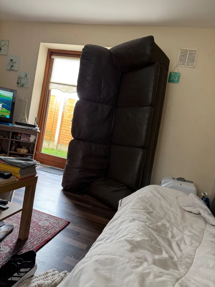 Leather sofa for sale. - Image 1