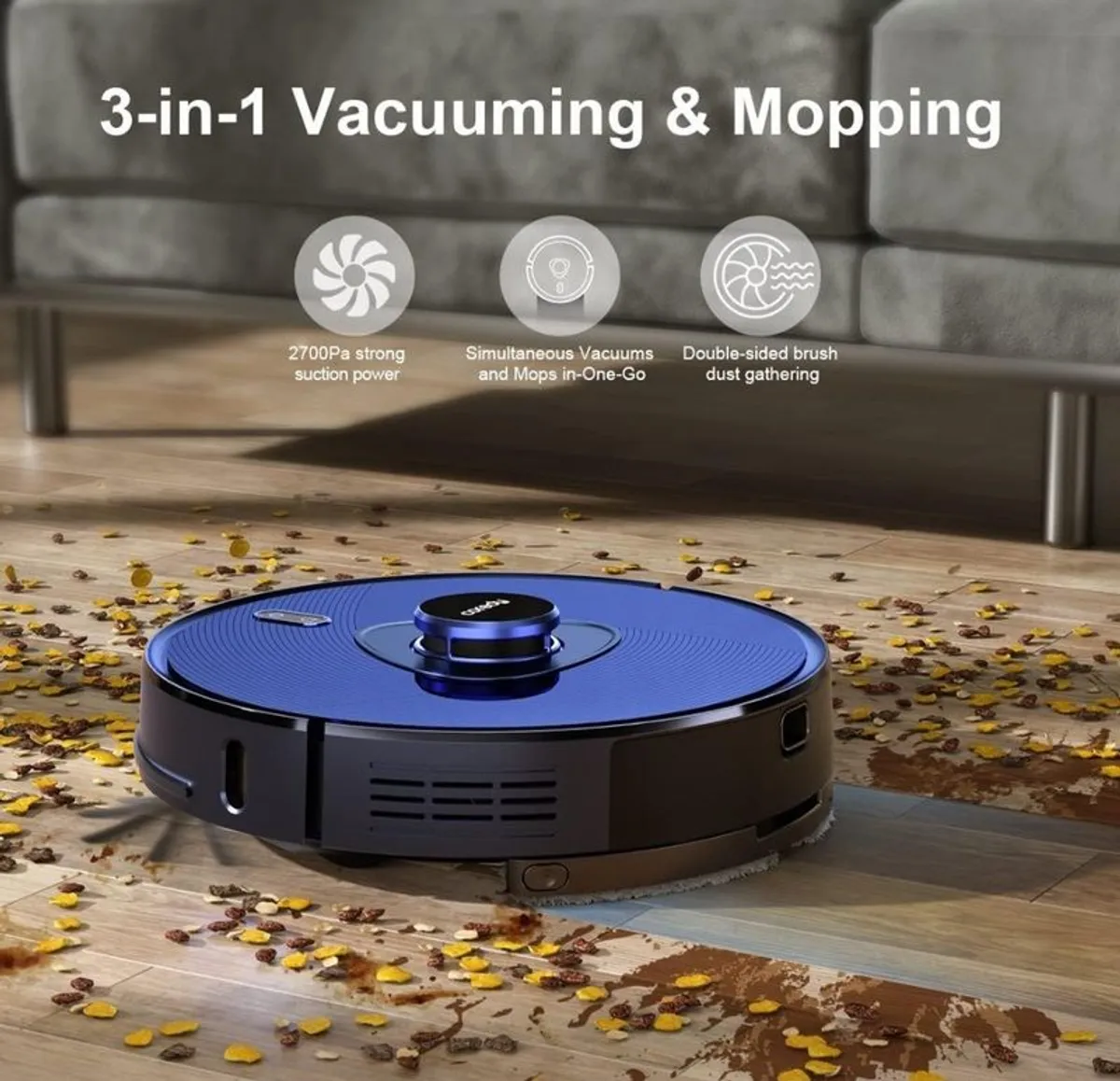 Robotic Vacuum Coredy L900X Robotic Vacuum Cleaner with Automatic Disposal - Maynooth, Kildare - Image 4