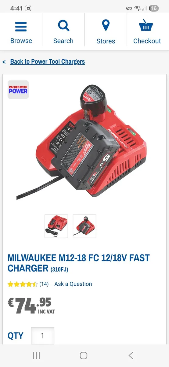 Milwaukee Fast Charger - Image 2
