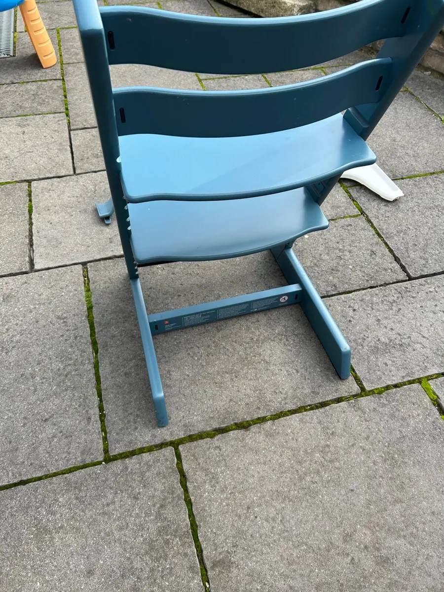 Tripp trapp Highchair Blue - Image 3