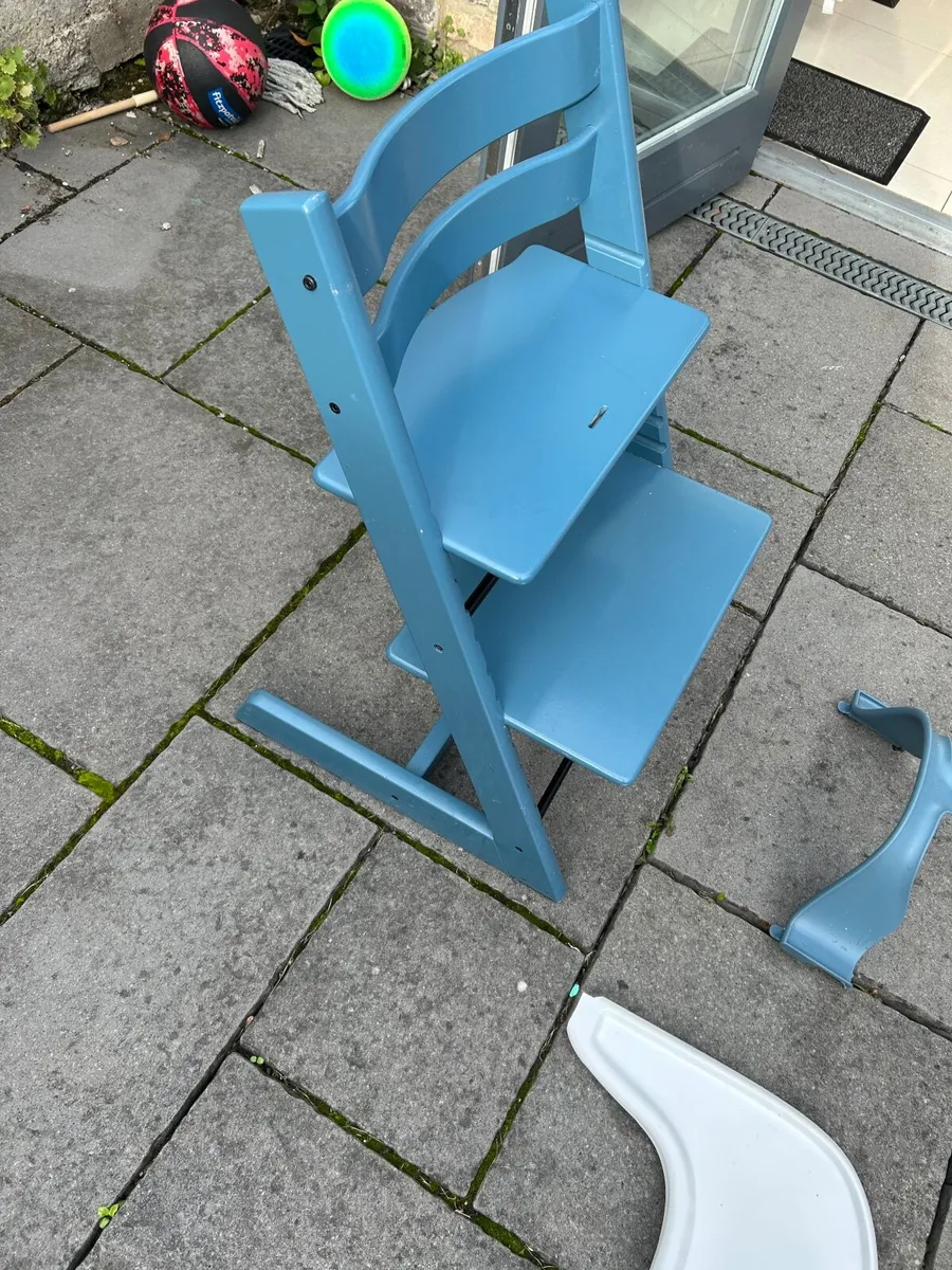 Tripp trapp Highchair Blue - Image 4
