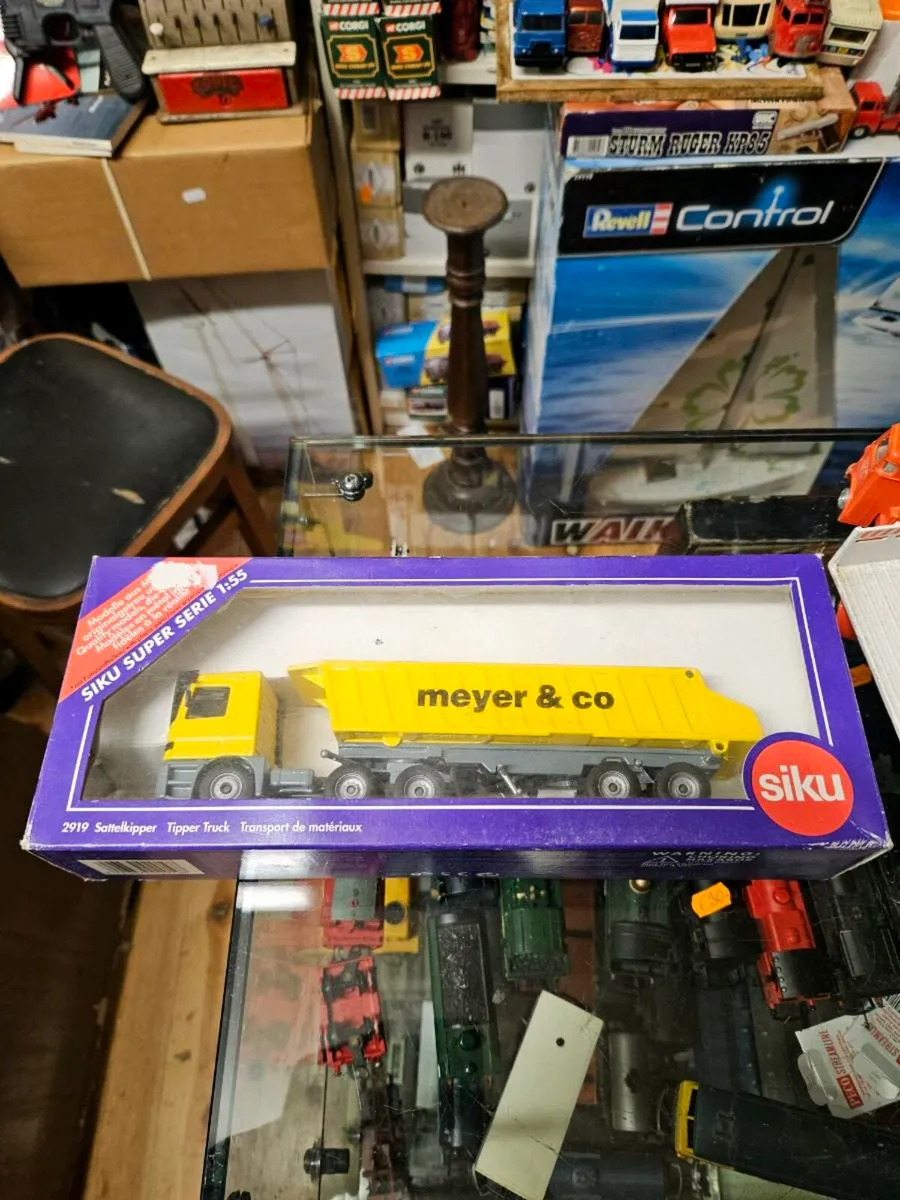Corgi Siku Mercedes Tractor Unit and Trailer - Image 1