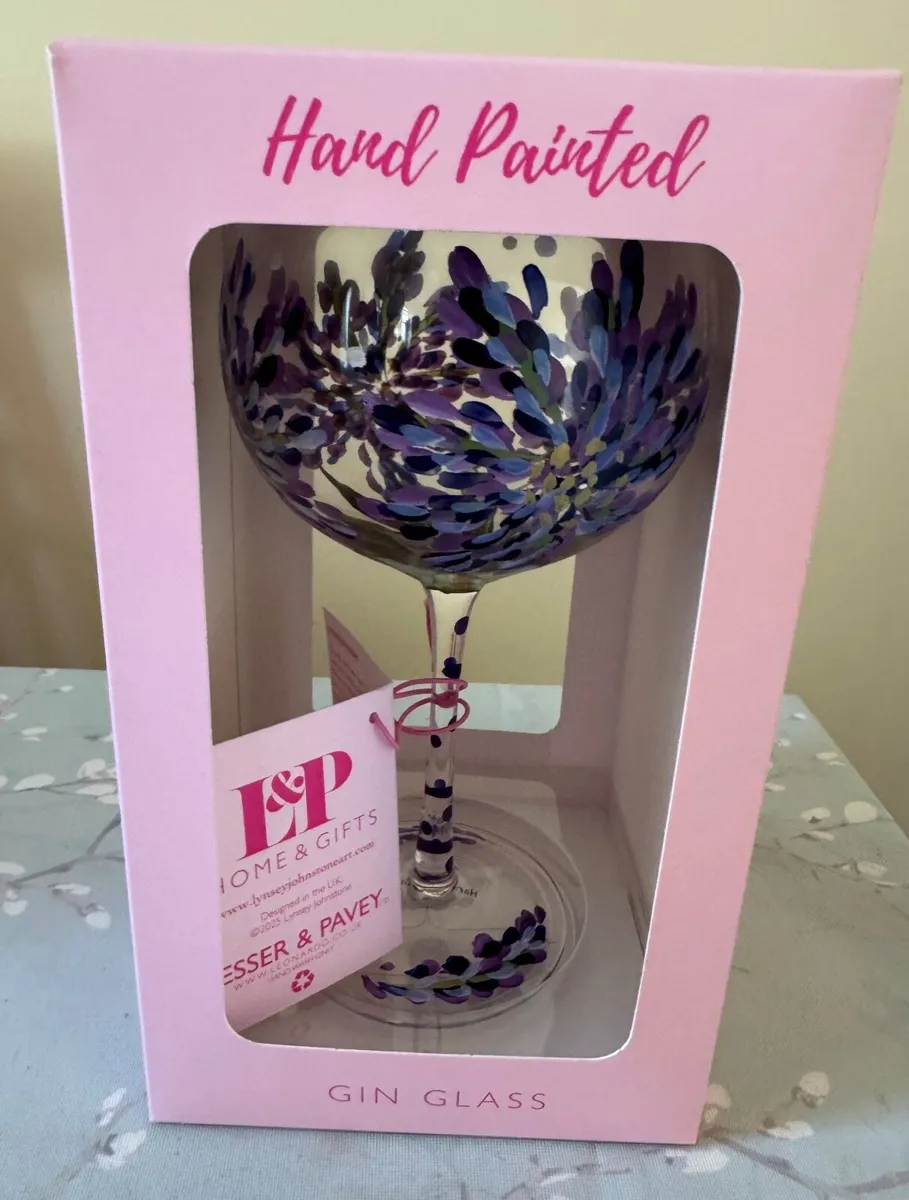 Lynsey Johnstone Hand Painted Gin Glass - Image 1