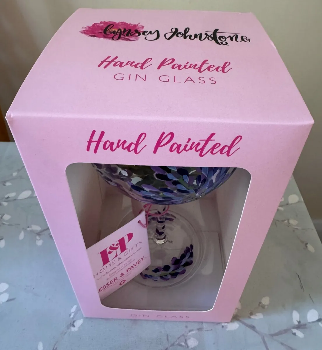 Lynsey Johnstone Hand Painted Gin Glass - Image 3