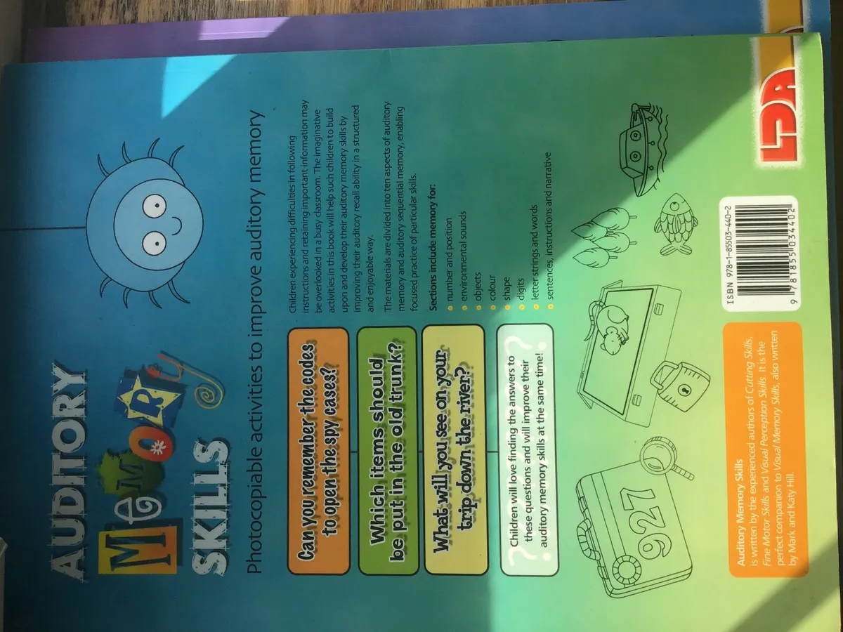 Visual and auditory Memory Skills books - Image 3