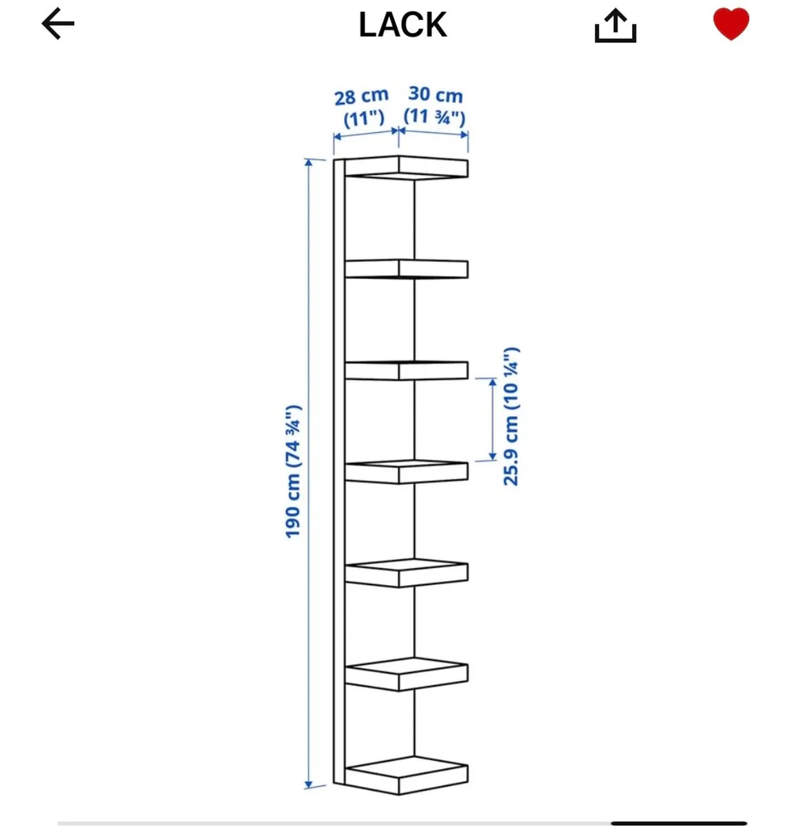 Lack shelf - Image 2