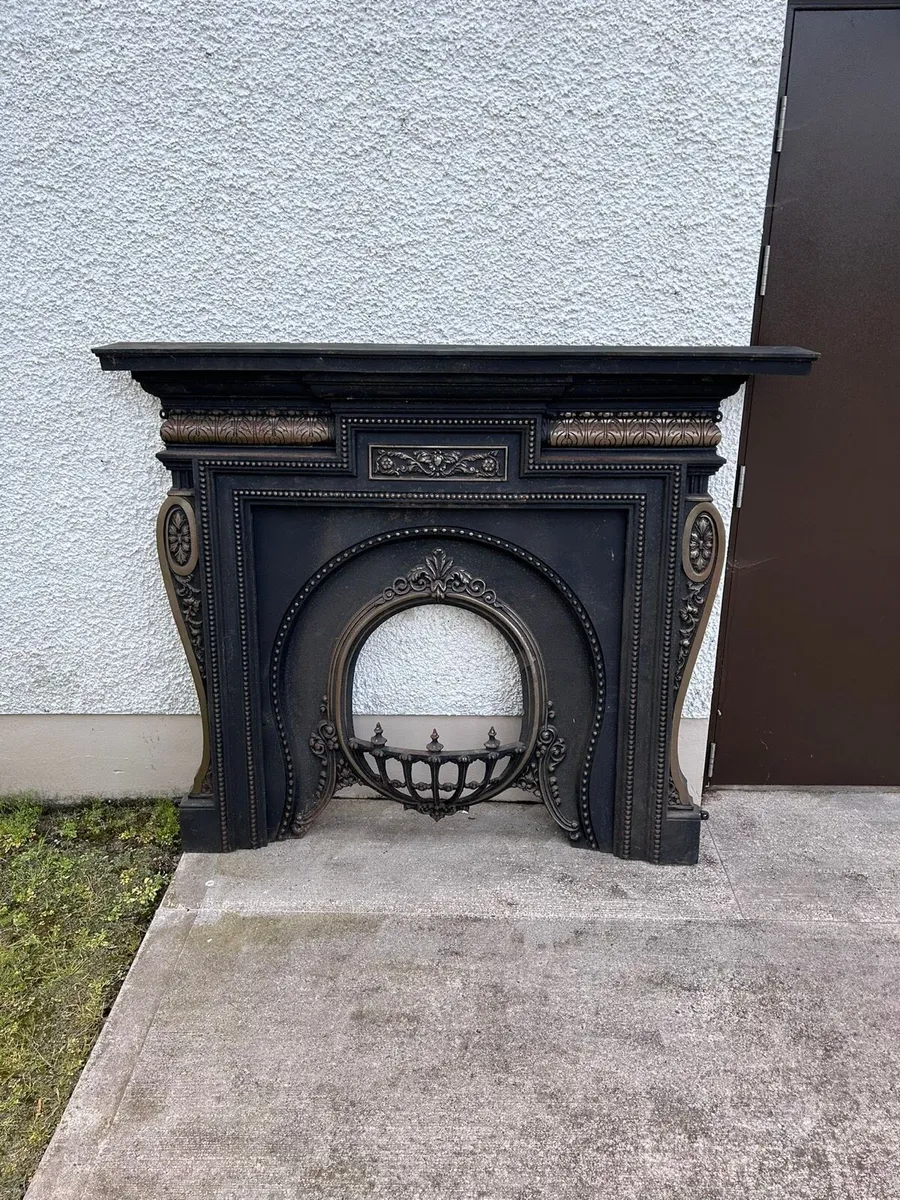 Cast iron fireplace & letterbox - Image 1