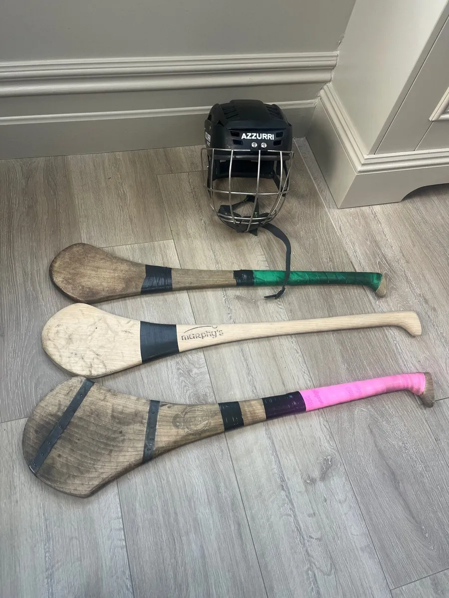 Hurling Helmet and 3 hurls