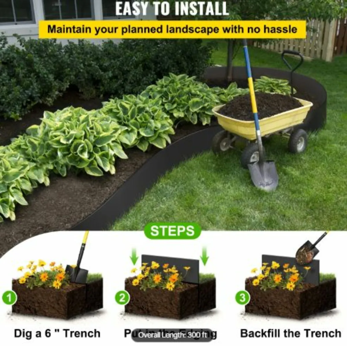 Landscape Edging, 10 inch Depth 40ft Total Length - Image 2