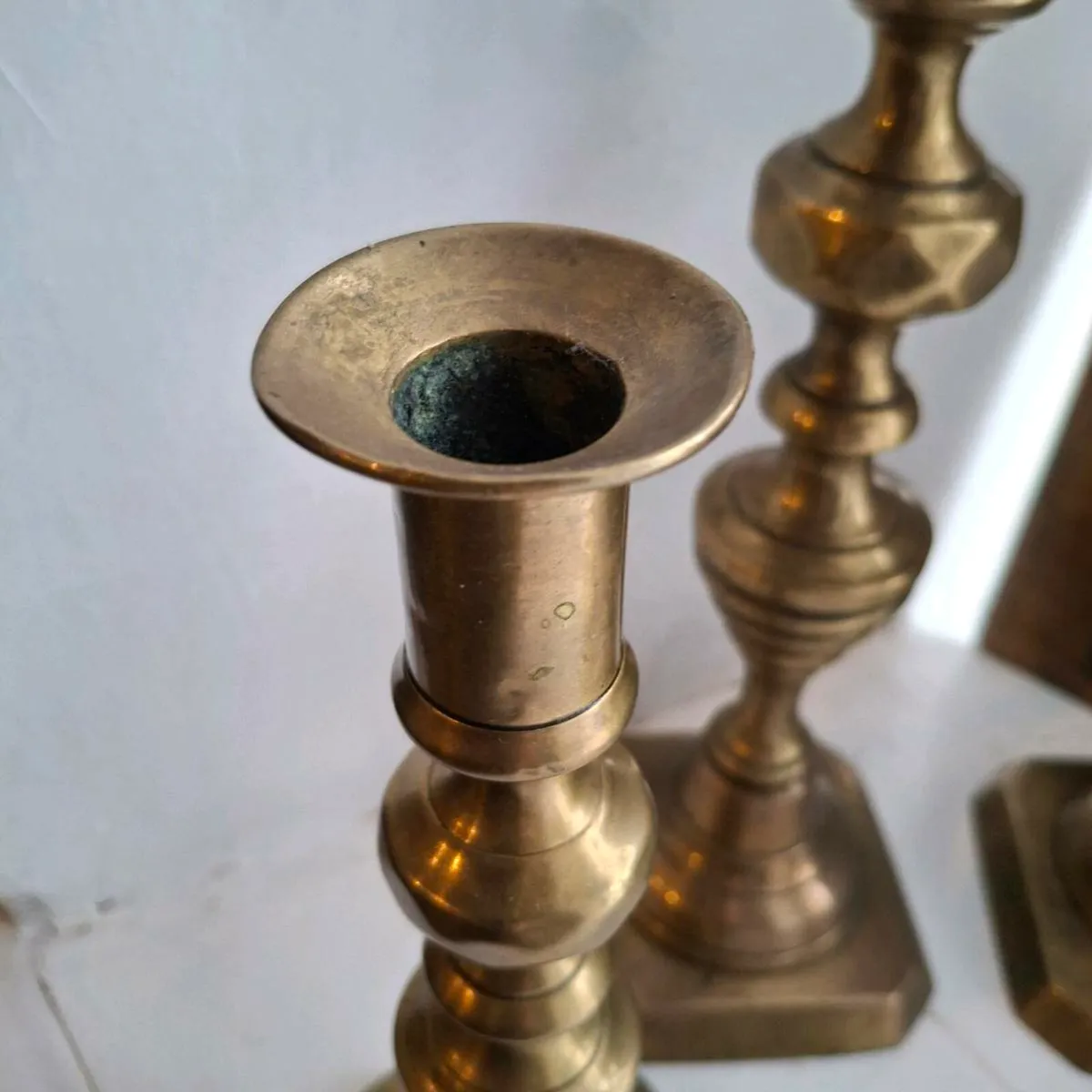 Brass Candlestick Holders - Image 3