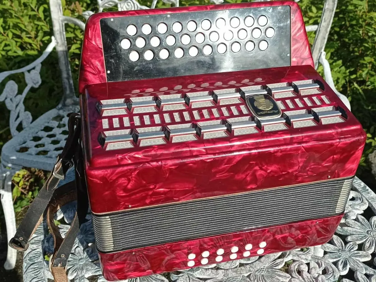 A-D-G Weltmeister Accordion + case - Image 1