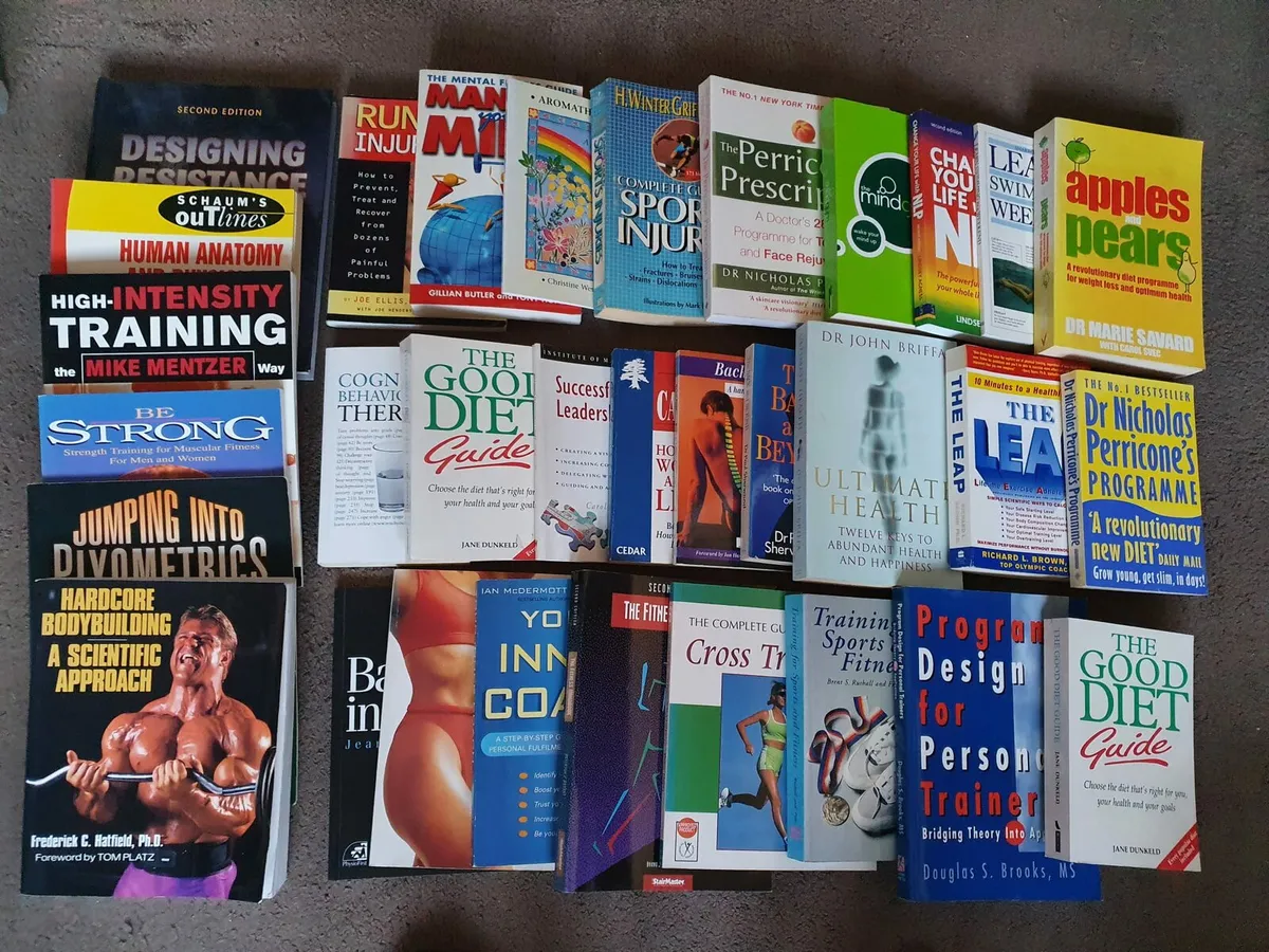 300 Fitness, Nutrition and Health books - Image 1