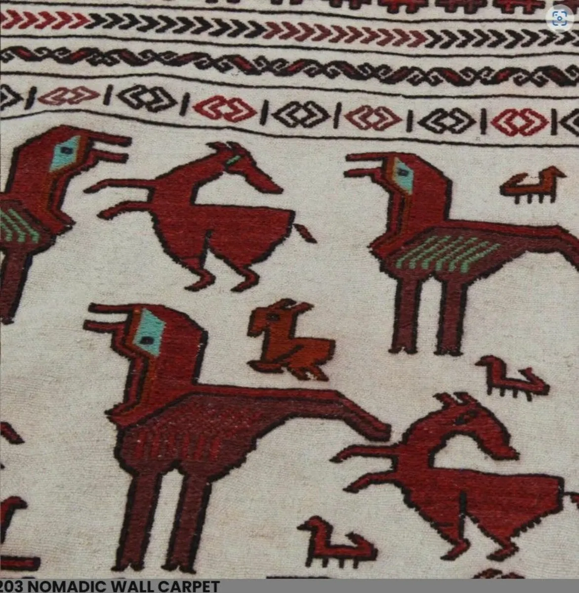 Afghan Tribal Kilim Rug – Adarskan 111x203 cm - Image 2