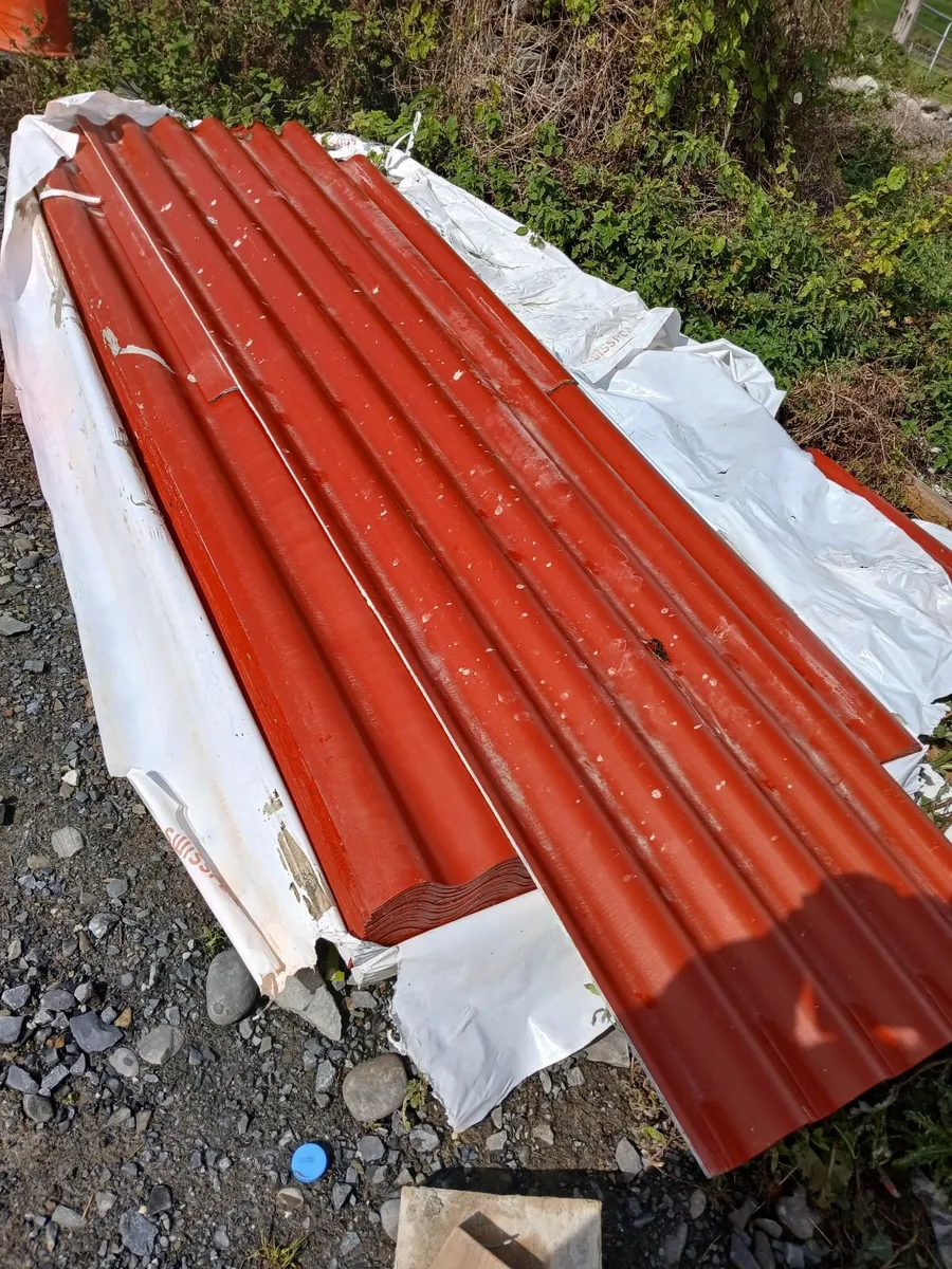 B5 Spanish Red Corrugated Fibre Cement sheets - Image 3