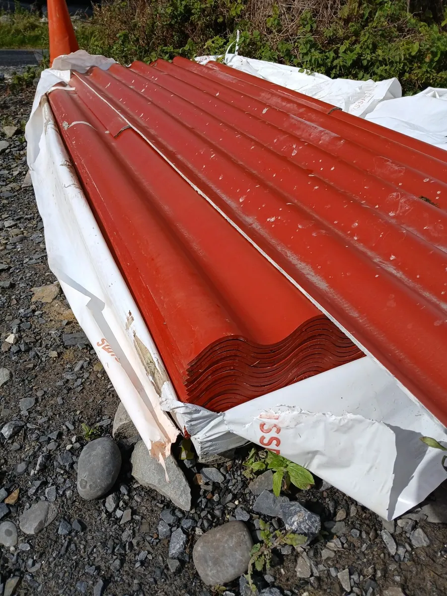 B5 Spanish Red Corrugated Fibre Cement sheets - Image 4