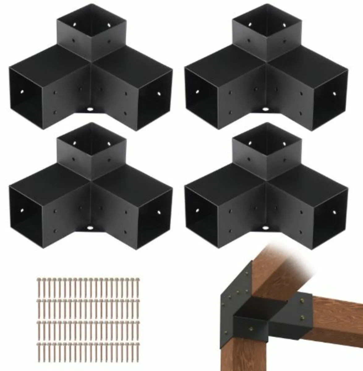 Pergola Bracket Kit 10.2 cm x 10.2 cm, Inner Size - Image 1