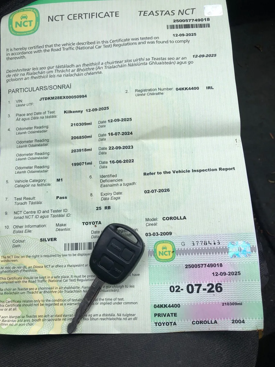 2004 Toyota Corolla 1.4 vvti new n-c-t - Image 2