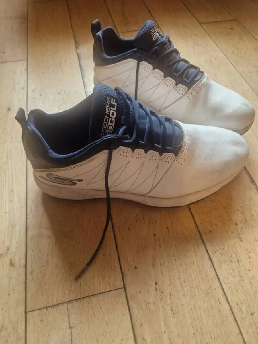 skechers golf shoes  navy and white mens - Image 2