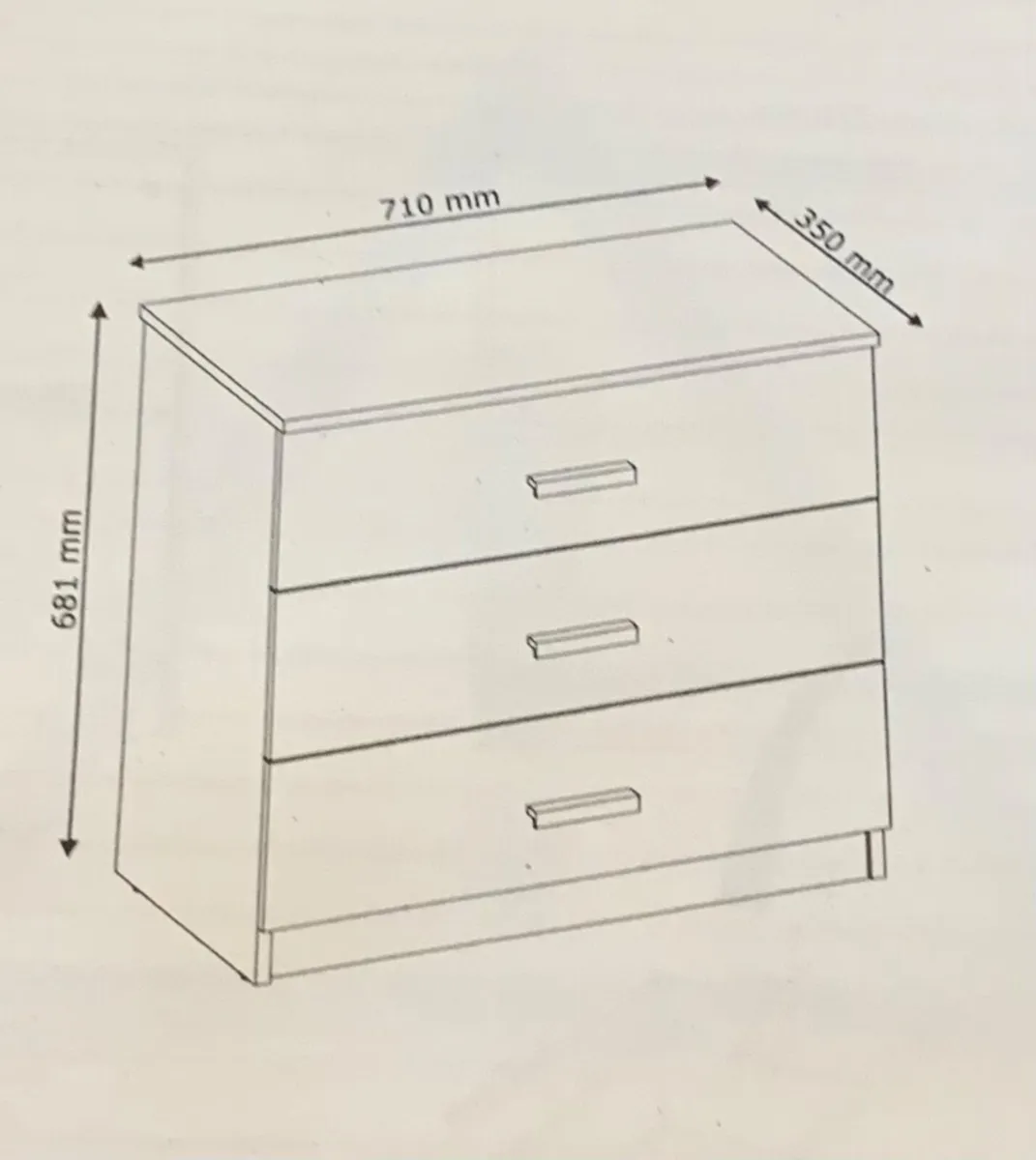 Small chest of drawers - Image 1
