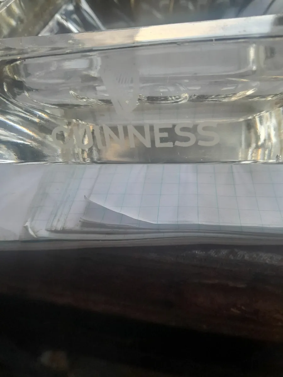 Large guinness  glass ashtray - Image 1