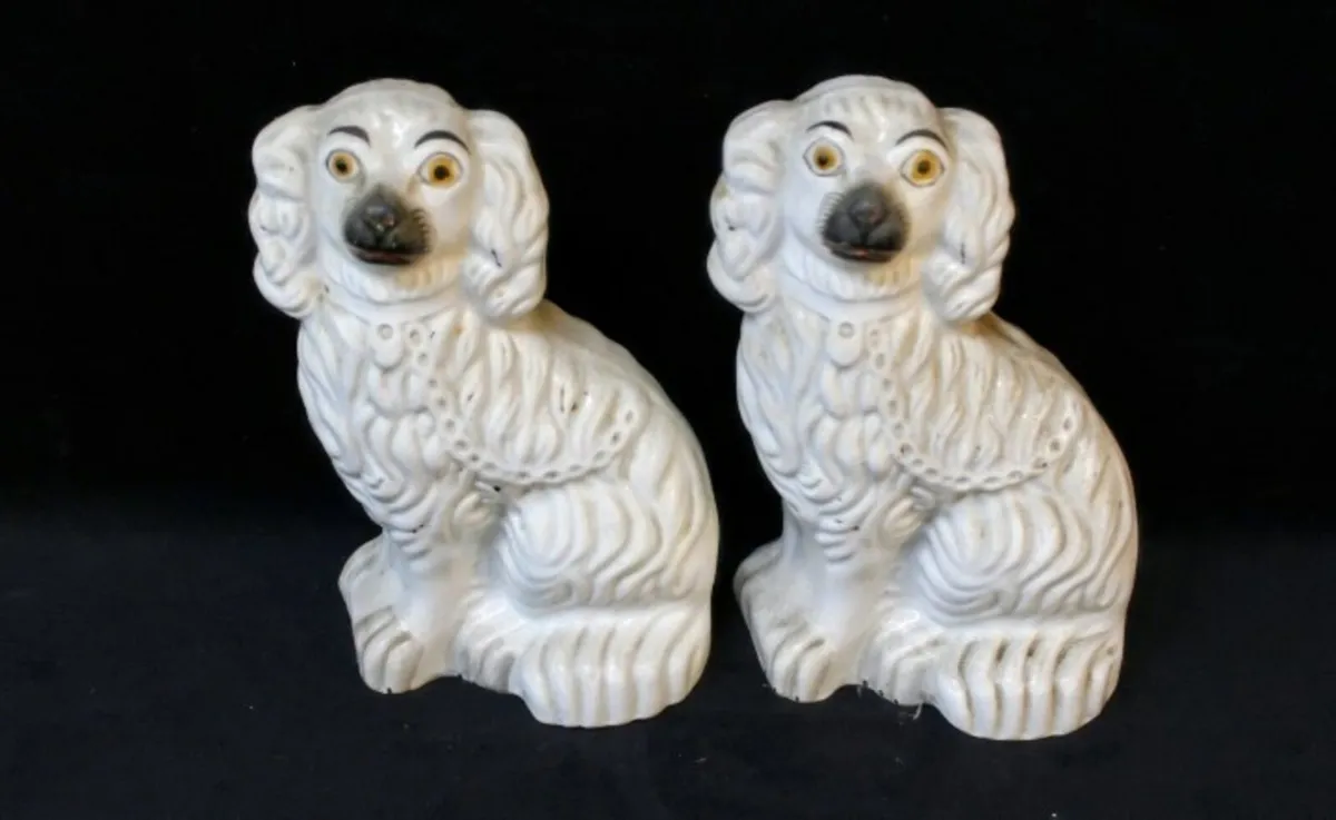 Pair of Staffordshire dogs 25cm