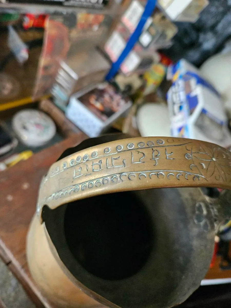Vintage Brass Spitoon - Image 2