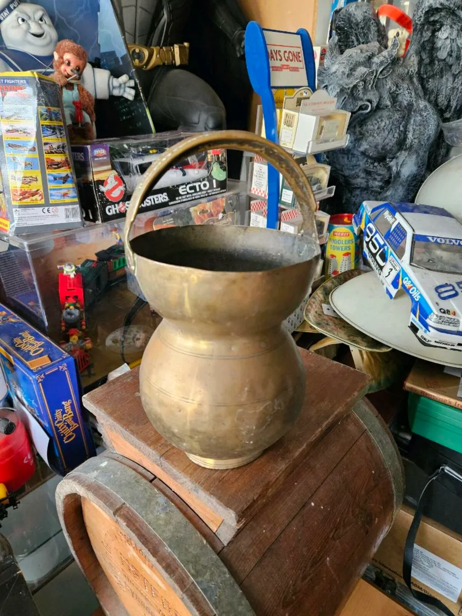 Vintage Brass Spitoon - Image 4