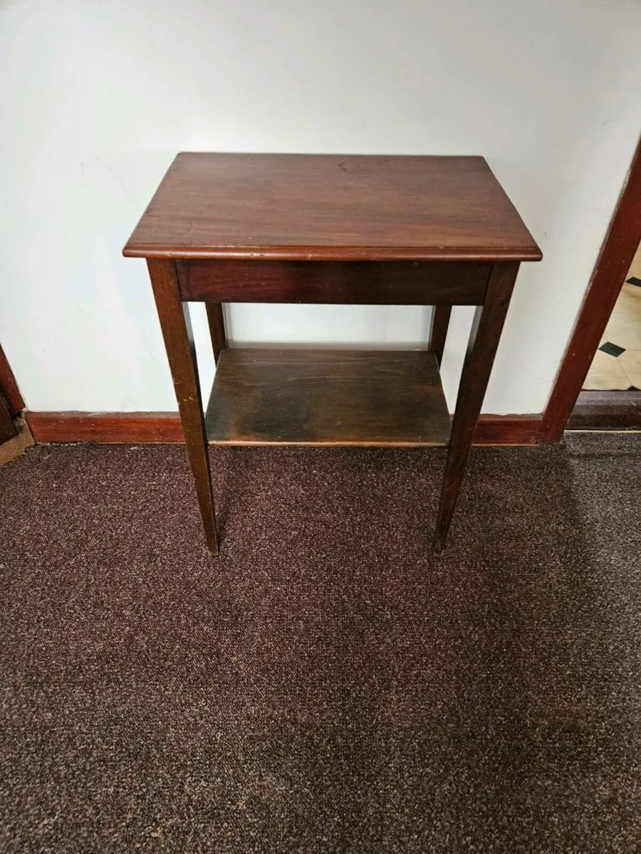 Vintage Antique Side Table - Image 1
