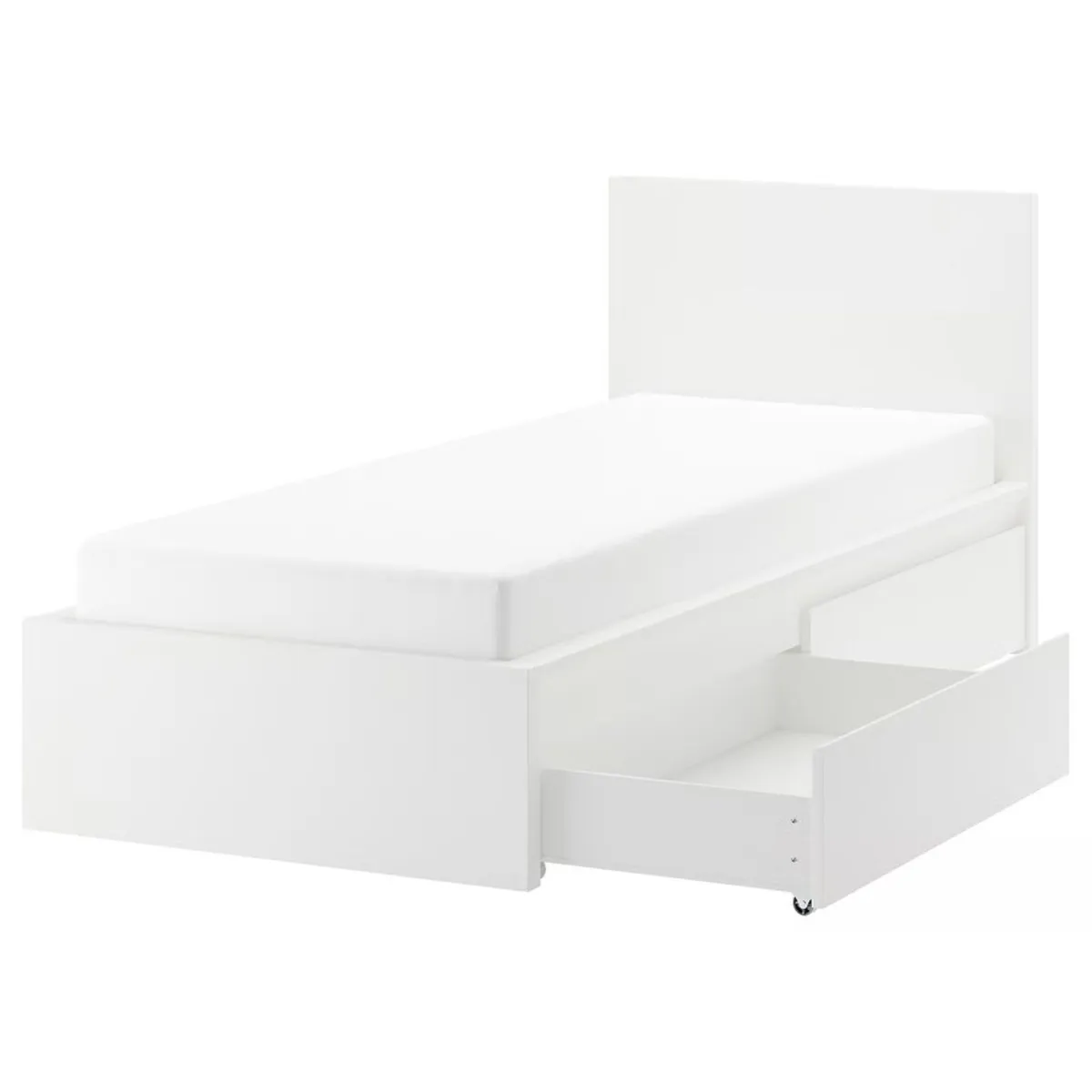 MALM IKEA BED W/ STORAGE - Image 1