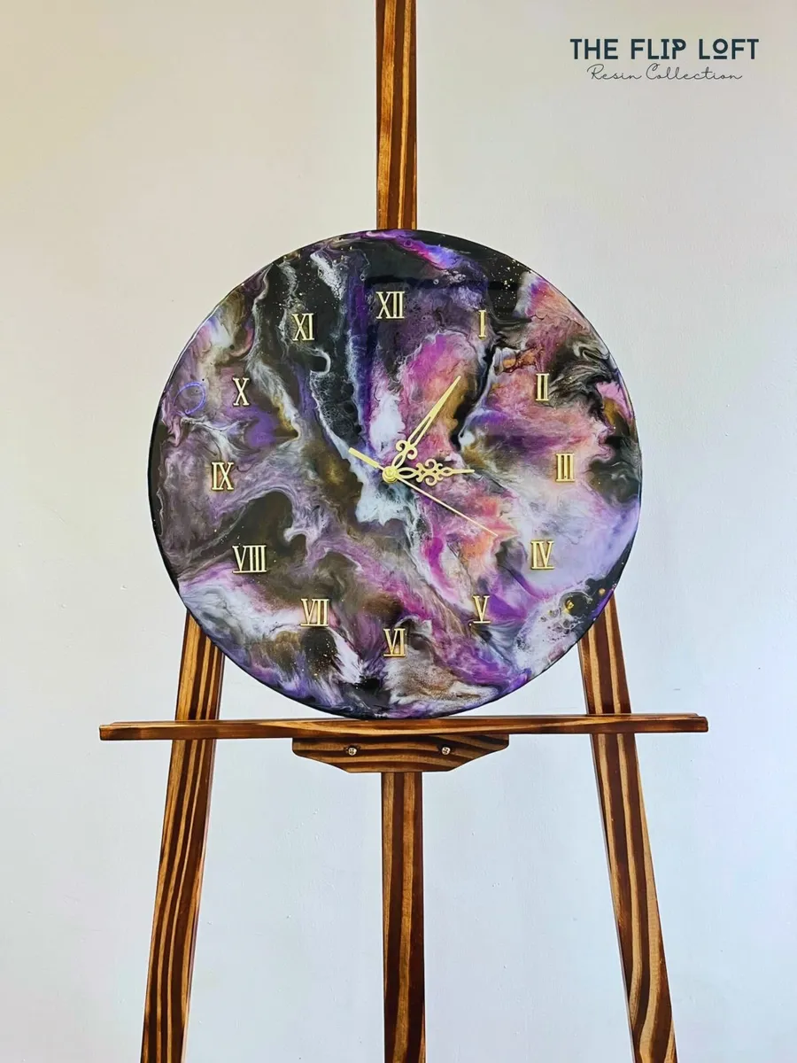 Luxury Clock - Resin Functional Art - Image 1